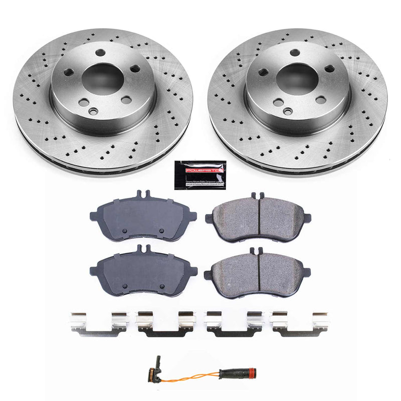 Power Stop KOE7766 Autospecialty 1-Click Daily Driver Front Brake Kit for 2012-2015 Mercedes-Benz C250 product image