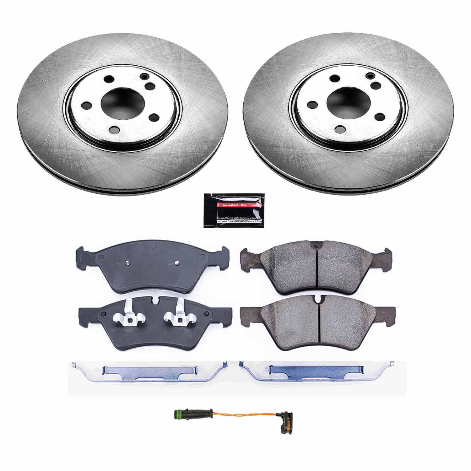 Power Stop KOE7767 Autospecialty 1-Click Daily Driver Front Brake Kit for 2007-2009 Mercedes-Benz E550 All Wheel Drive product image