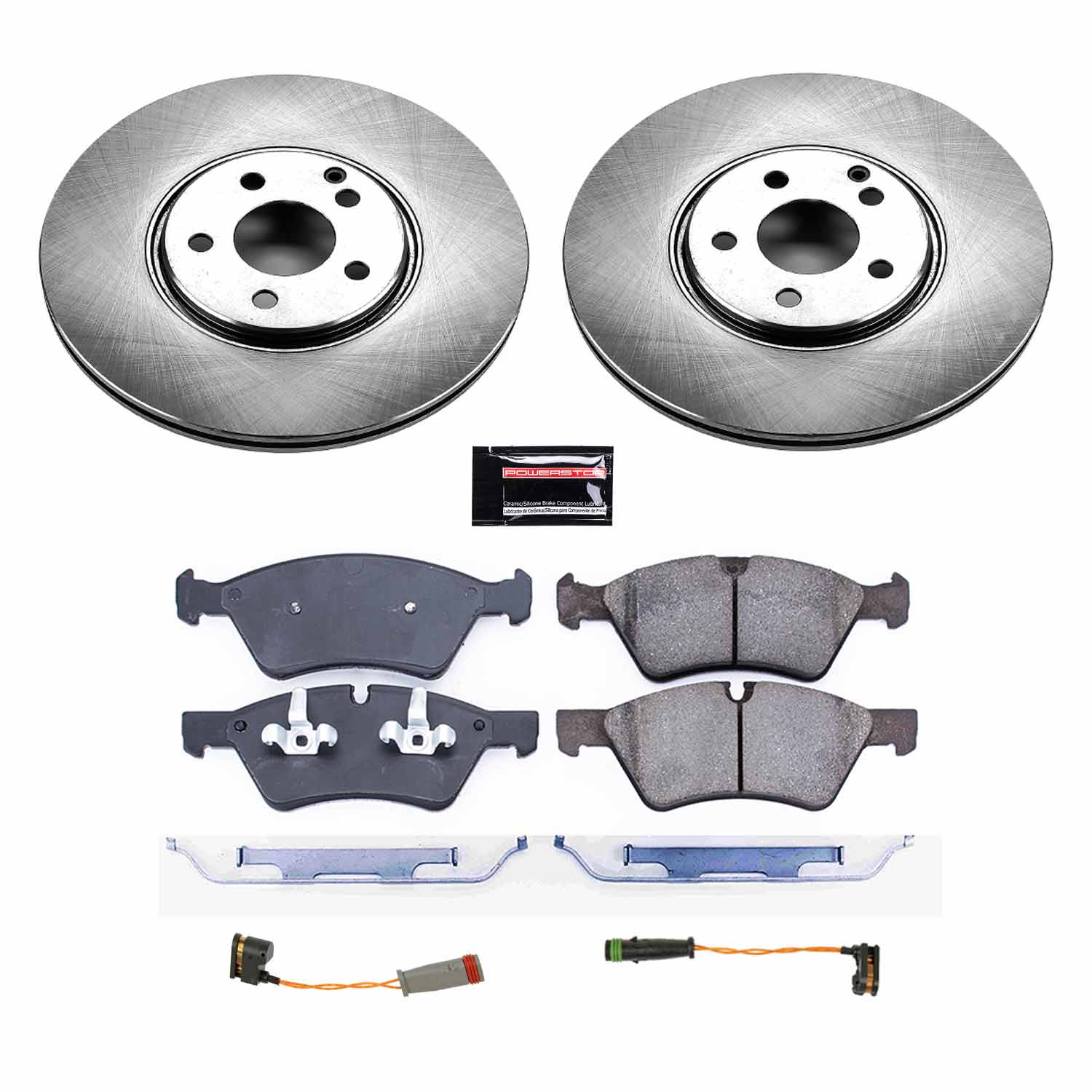 Power Stop KOE7768 Autospecialty 1-Click Daily Driver Front Pad And Rotor Kit for 2006 Mercedes-Benz E500 4Matic product image