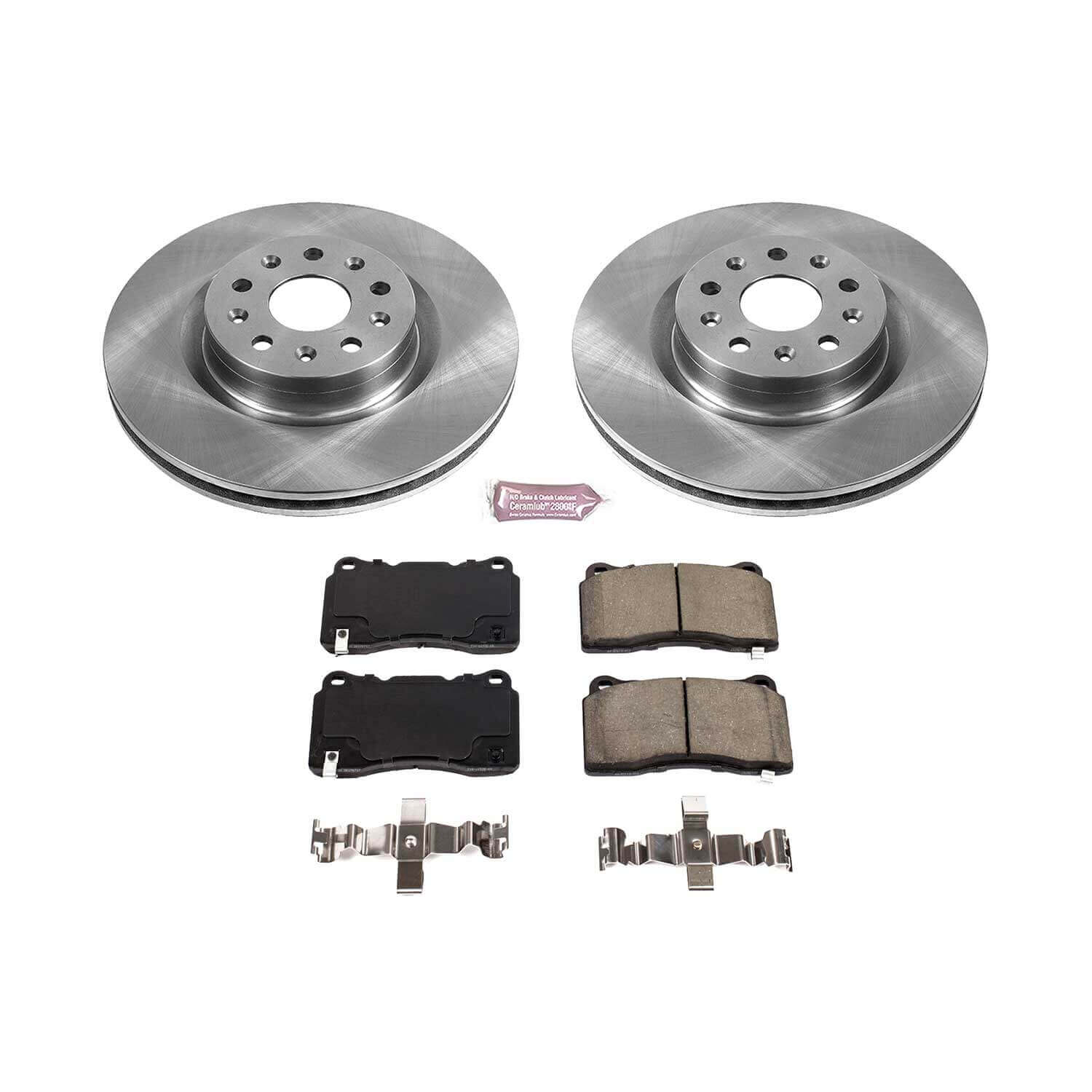 Power Stop KOE7777 Autospecialty 1-Click Daily Driver Plain Rotor Front Brake Kit for 2014-2019 Cadillac Cts product image