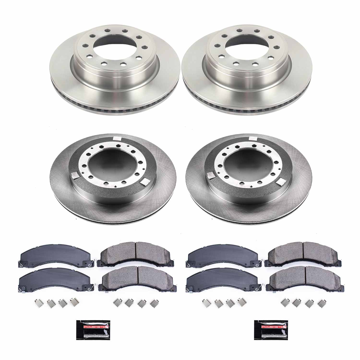 Power Stop KOE7818 Autospecialty 1-Click Daily Driver Front And Rear Pad And Rotor Kit for 2013-2024 Dodge Ram 4500 product image