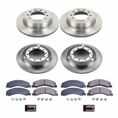 Power Stop KOE7818 Autospecialty 1-Click Daily Driver Front And Rear Pad And Rotor Kit for 2013-2024 Dodge Ram 4500 product image