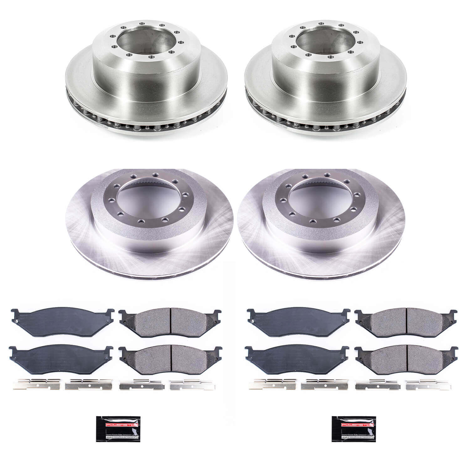 Power Stop KOE7821 Autospecialty 1-Click Daily Driver Front And Rear Pad And Rotor Kit for 2001-2004 Ford F-53 Motorhome Chassis product image