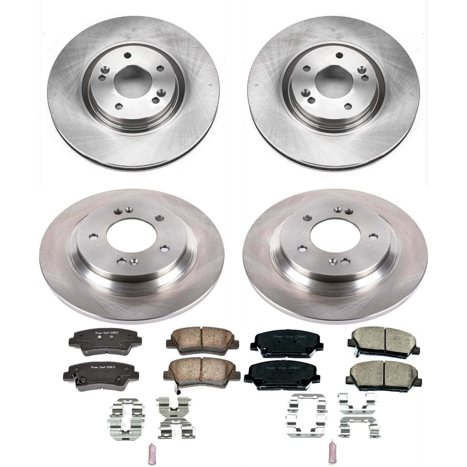 Power Stop KOE7824 Autospecialty 1-Click Daily Driver Front And Rear Brake Kit for 2013-2015 Kia Optima product image