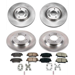 Power Stop KOE7824 Autospecialty 1-Click Daily Driver Front And Rear Brake Kit for 2013-2015 Kia Optima product image