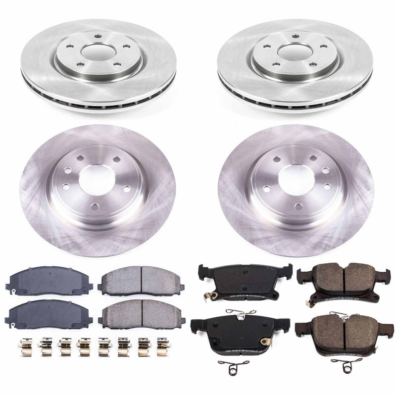 Power Stop KOE7841 Autospecialty 1-Click Daily Driver Front And Rear Pad And Rotor Kit for 2017-2019 Chrysler Pacifica product image