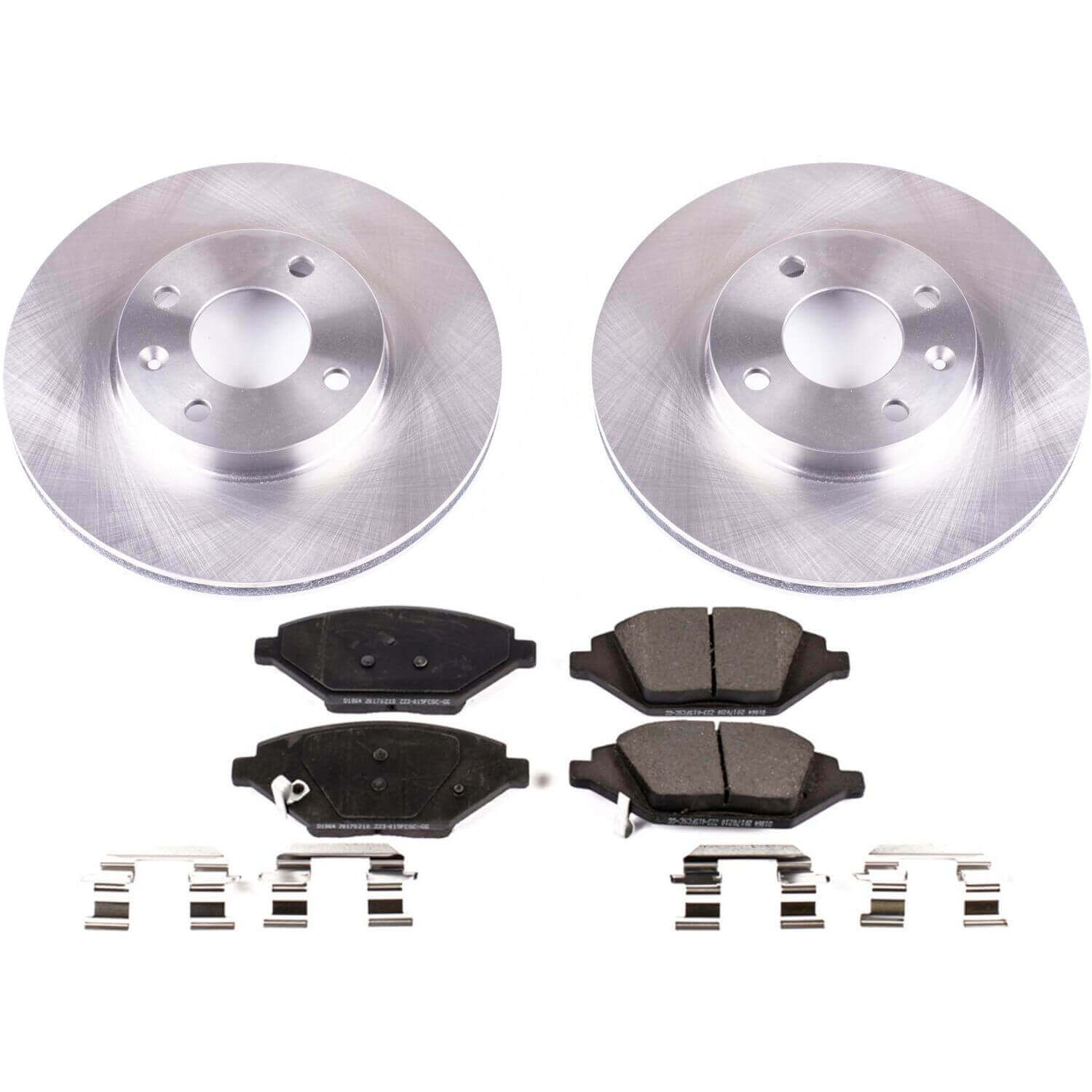 Power Stop KOE7844 Autospecialty 1-Click Daily Driver Front Pad And Rotor Kit for 2016-2022 Chevrolet Spark product image