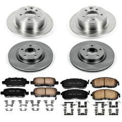 Power Stop KOE7865 Autospecialty 1-Click Daily Driver Front And Rear Brake Kit for 2007-2010 Nissan Altima product image