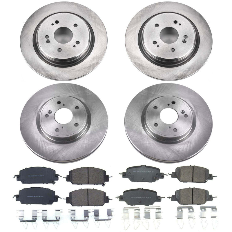 Power Stop KOE7873 Autospecialty 1-Click Daily Driver Front And Rear Pad And Rotor Kit for 2017-2025 Honda CR-V product image