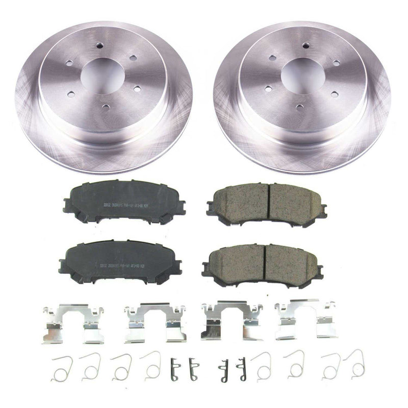 Power Stop KOE7874 Autospecialty 1-Click Daily Driver Rear Pad And Rotor Kit for 2017-2024 Nissan Titan product image