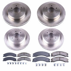 Power Stop KOE7876 Autospecialty 1-Click Daily Driver Front And Rear Pad And Rotor Kit for 2016-2024 Nissan Titan Xd product image