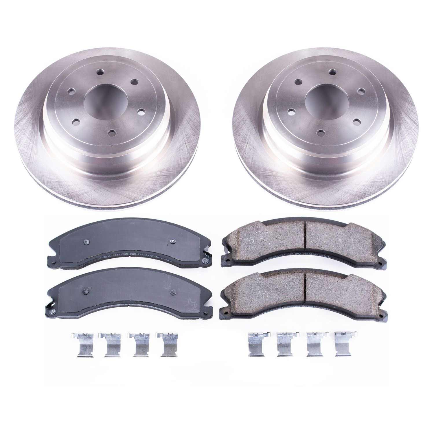 Power Stop KOE7877 Autospecialty 1-Click Daily Driver Rear Pad And Rotor Kit for 2016-2024 Nissan Titan Xd product image