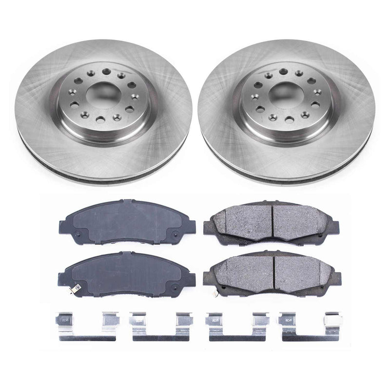 Power Stop KOE7883 Autospecialty 1-Click Daily Driver Front Pad And Rotor Kit for 2018-2020 Buick Enclave product image