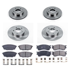 Power Stop KOE789 Autospecialty - 1-Click Daily Driver Brake Kits (Front And Rear) for 2001-2003 Mazda Protege product image