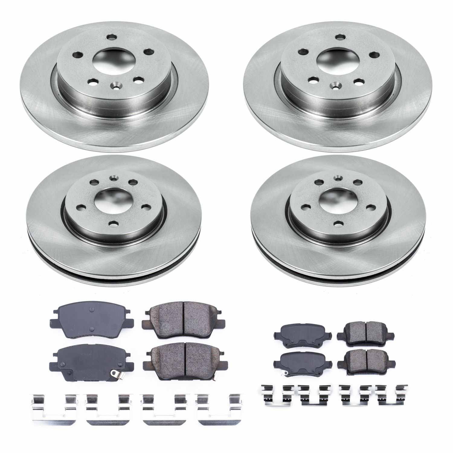 Power Stop KOE7907 Autospecialty 1-Click Daily Driver Front And Rear Brake Kit for 2016 Chevrolet Cruze product image
