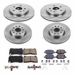 Power Stop KOE7908 Autospecialty 1-Click Daily Driver Front And Rear Brake Kit for 2016-2019 Cadillac CT6 product image