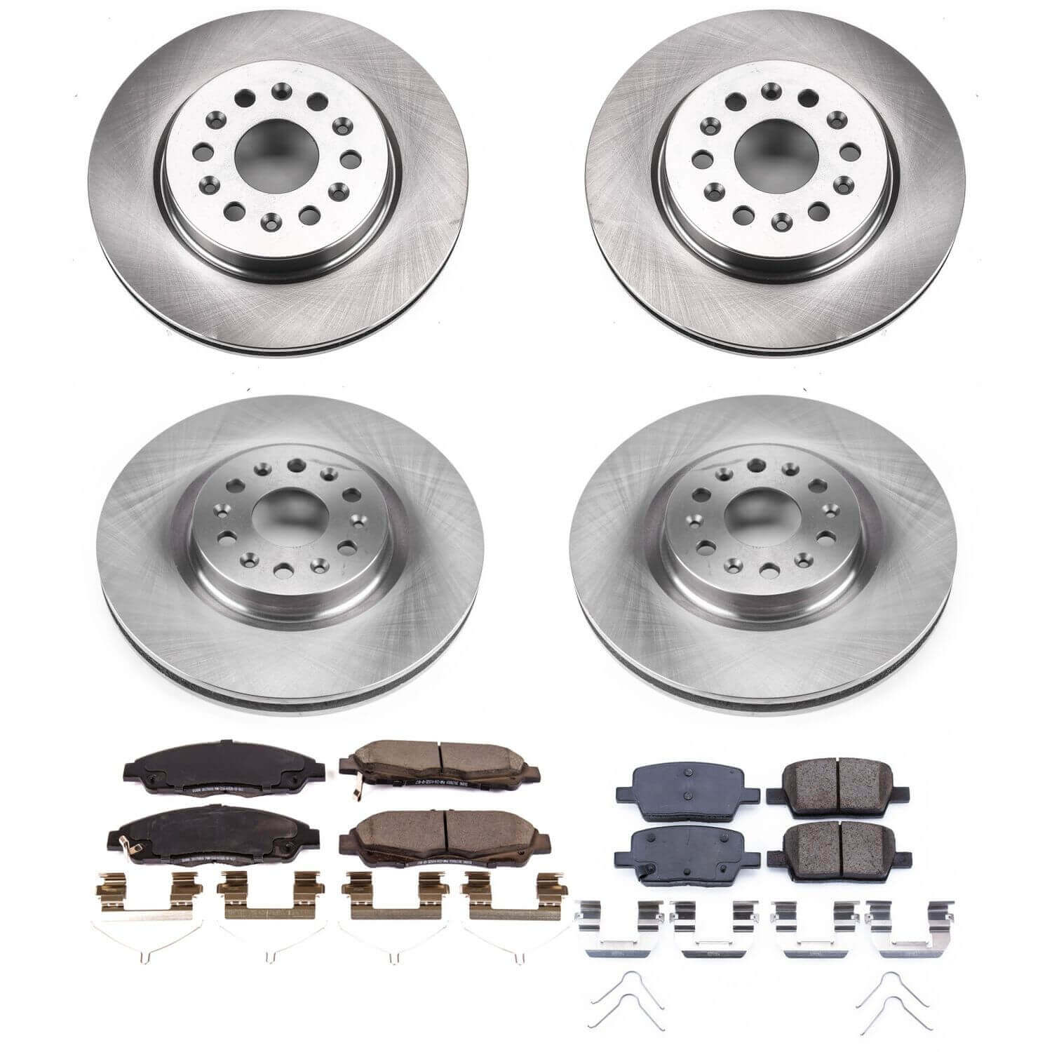 Power Stop KOE7909 Autospecialty 1-Click Daily Driver Front And Rear Pad And Rotor Kit for 2018-2020 Buick Enclave product image