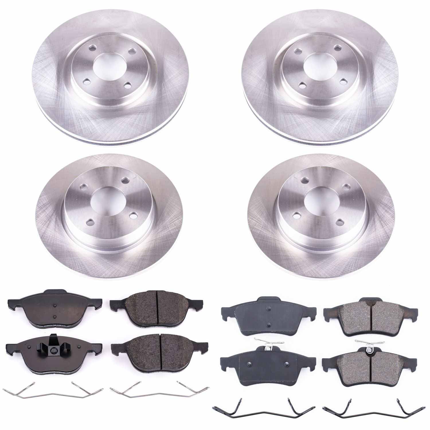 Power Stop KOE7910 Autospecialty 1-Click Daily Driver Front And Rear Brake Kit for 2018-2021 Ford Ecosport product image