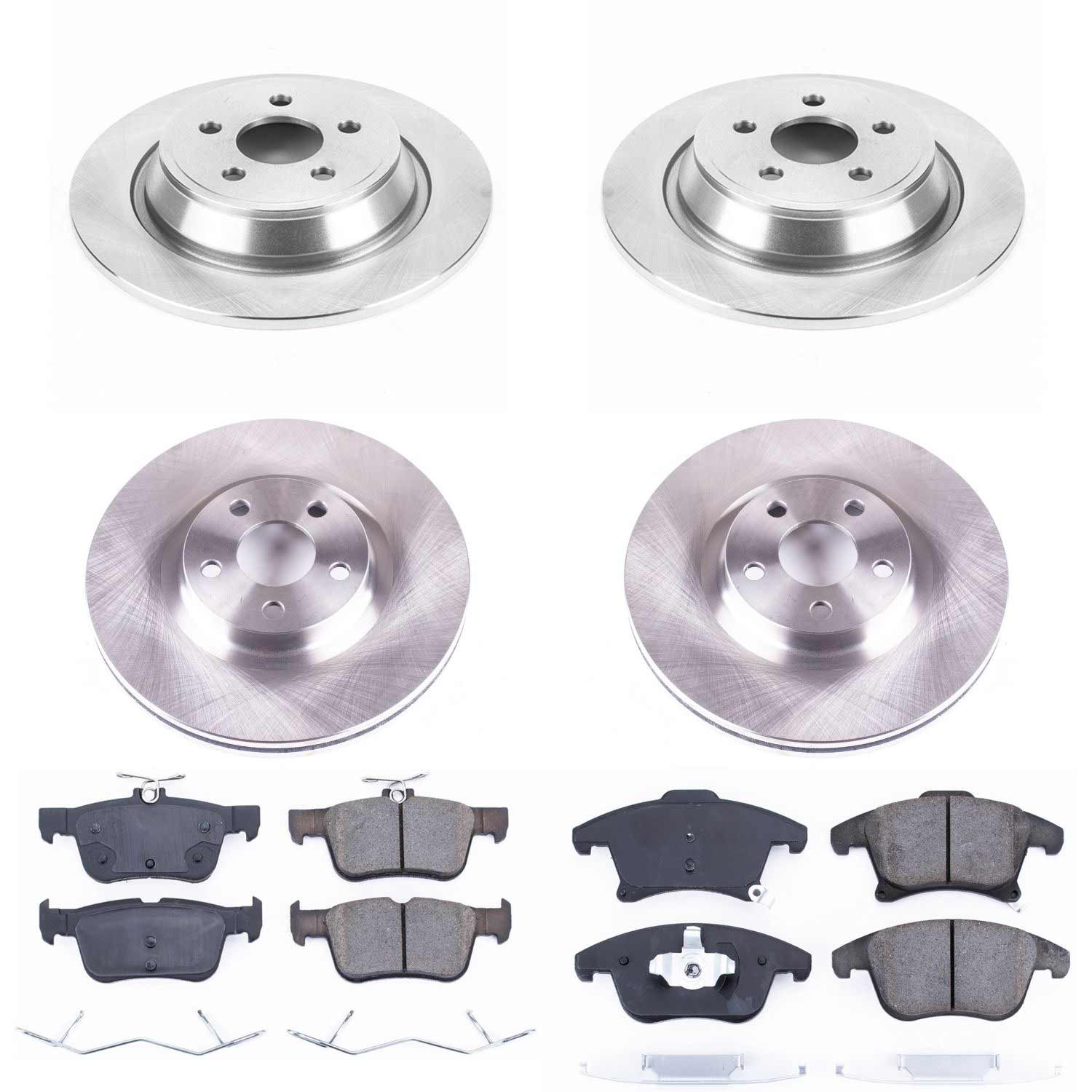 Power Stop KOE7912 Autospecialty 1-Click Daily Driver Front And Rear Brake Kit for 2017-2020 Lincoln Mkz product image