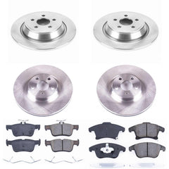 Power Stop KOE7912 Autospecialty 1-Click Daily Driver Front And Rear Brake Kit for 2017-2020 Lincoln Mkz product image