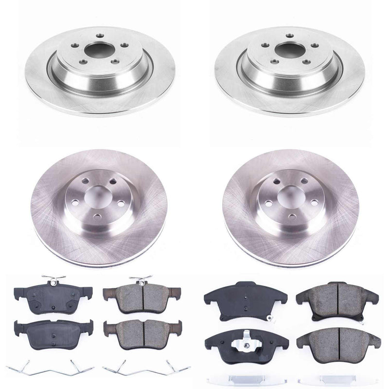 Power Stop KOE7912 Autospecialty 1-Click Daily Driver Front And Rear Brake Kit for 2017-2020 Lincoln Mkz product image