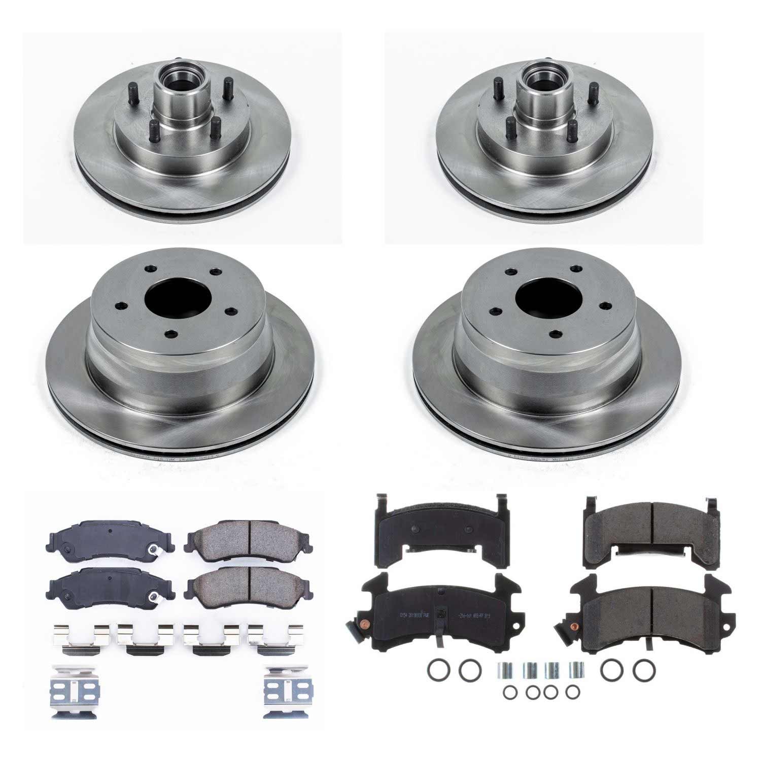 Power Stop KOE7913 Autospecialty 1-Click Daily Driver Front And Rear Brake Kit for 1998-2003 Chevrolet S10 product image