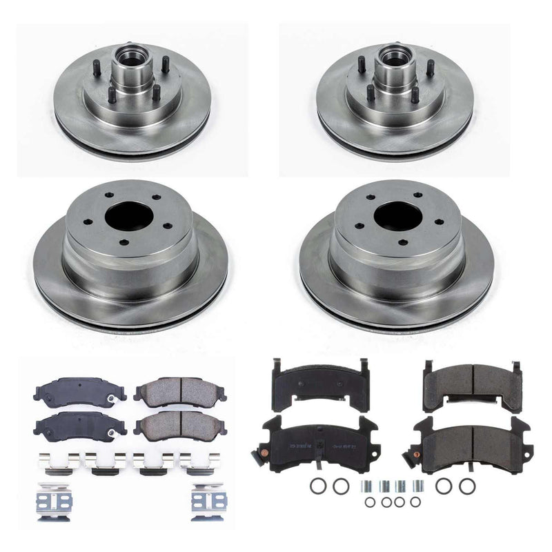 Power Stop KOE7913 Autospecialty 1-Click Daily Driver Front And Rear Brake Kit for 1998-2003 Chevrolet S10 product image