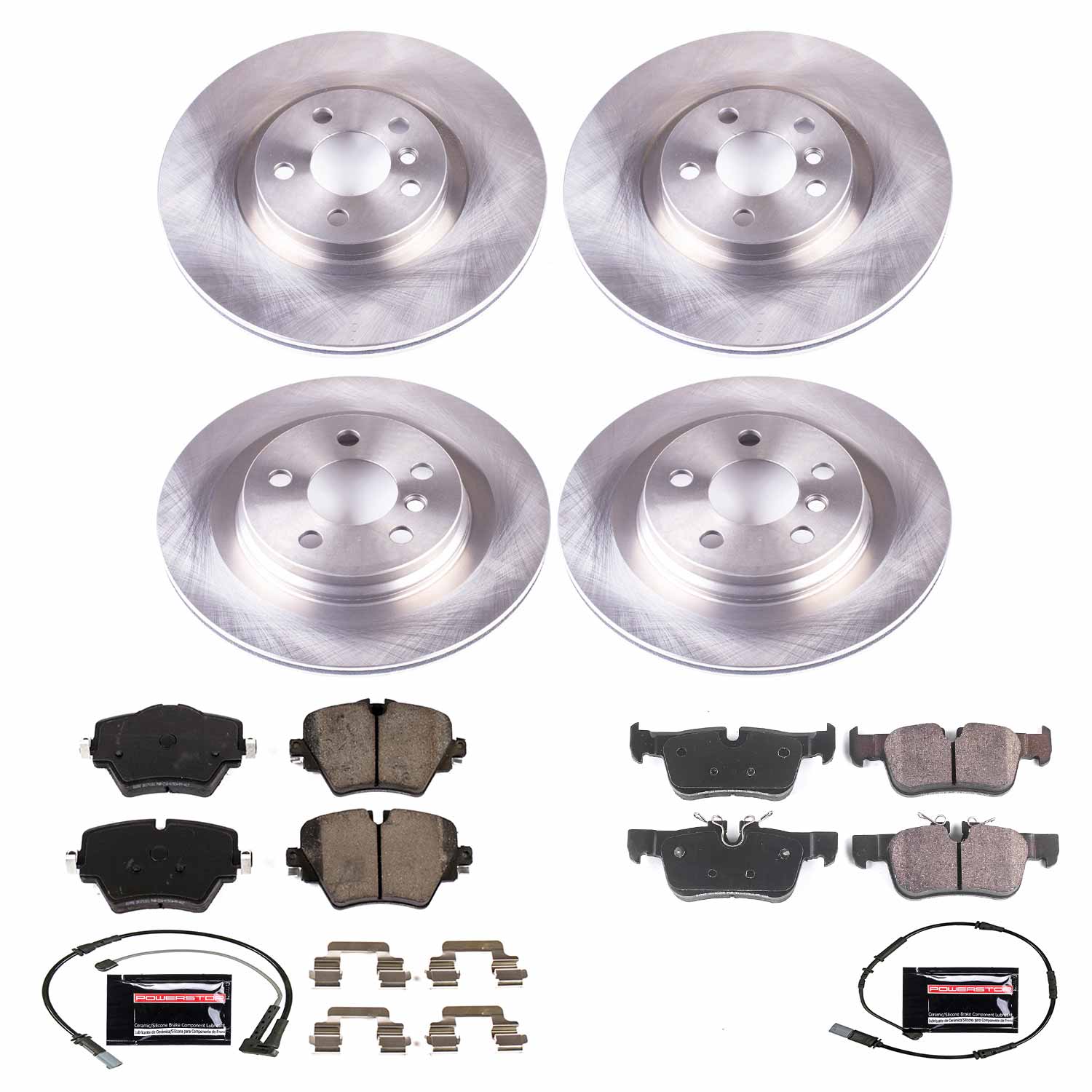 Power Stop KOE7916 Autospecialty 1-Click Daily Driver Front And Rear Pad And Rotor Kit for 2016-2022 BMW X1 product image
