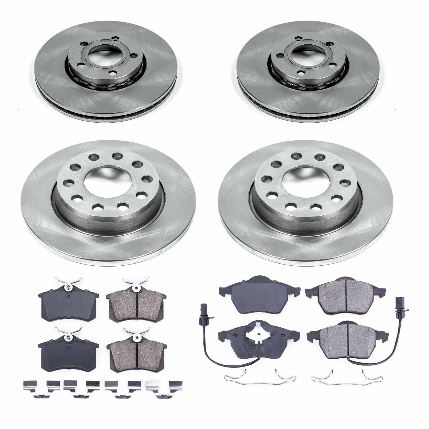 Power Stop KOE7917 Autospecialty 1-Click Daily Driver Front And Rear Brake Kit for 2004-2006 Audi A4 Quattro product image