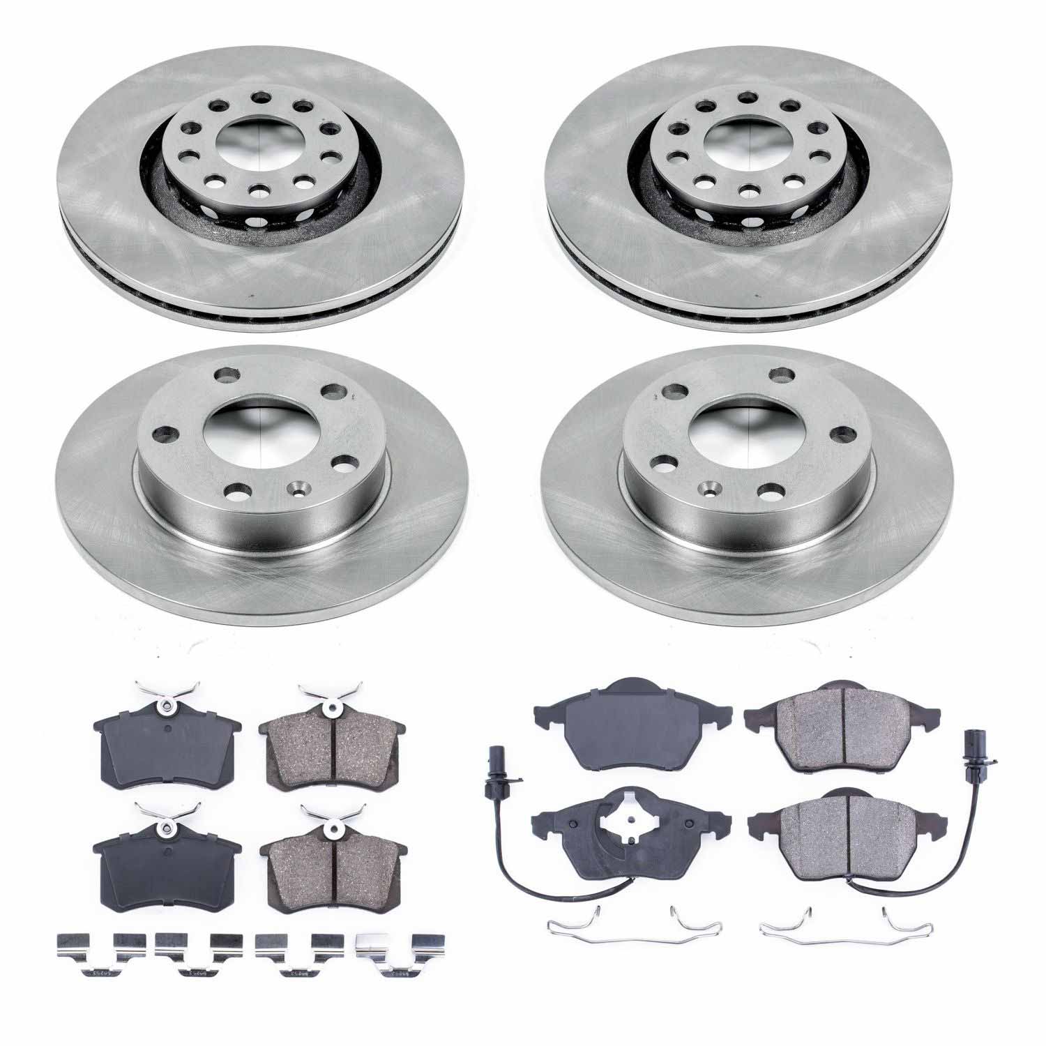 Power Stop KOE7919 Autospecialty 1-Click Daily Driver Front And Rear Brake Kit for 2004-2005 Audi A4 Quattro product image