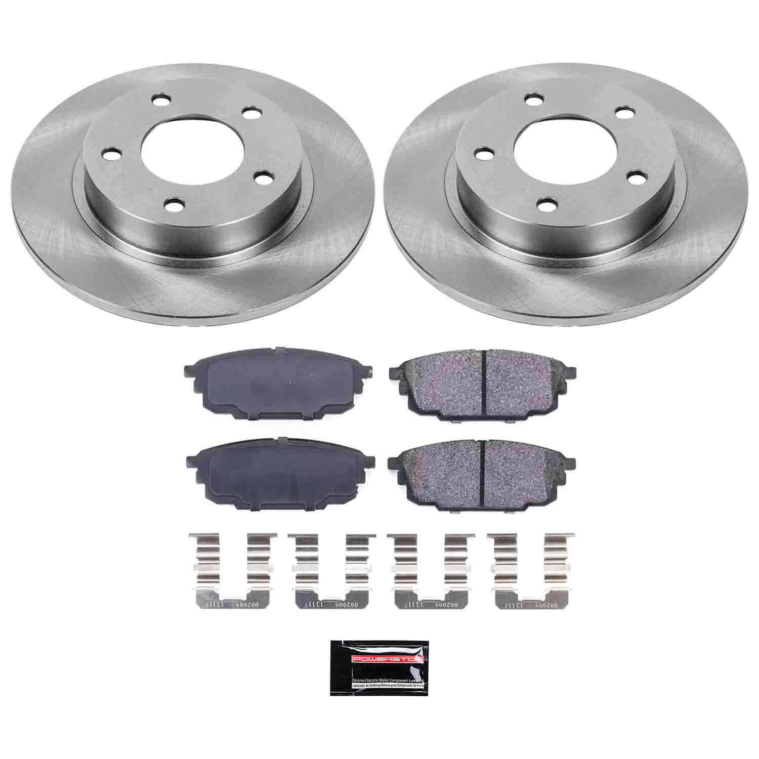 Power Stop KOE792 Autospecialty - 1-Click Daily Driver Brake Kits (Rear) for 2001-2003 Mazda Protege product image