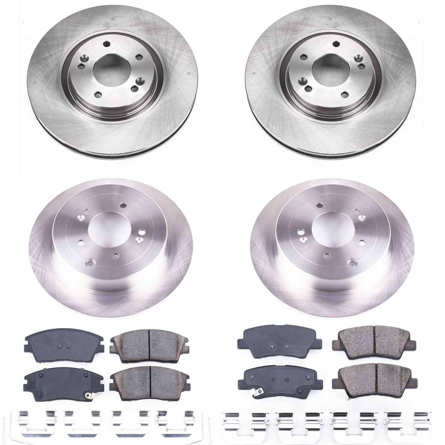 Power Stop KOE7920 Autospecialty 1-Click Daily Driver Front And Rear Pad And Rotor Kit for 2017-2022 Kia Sportage product image