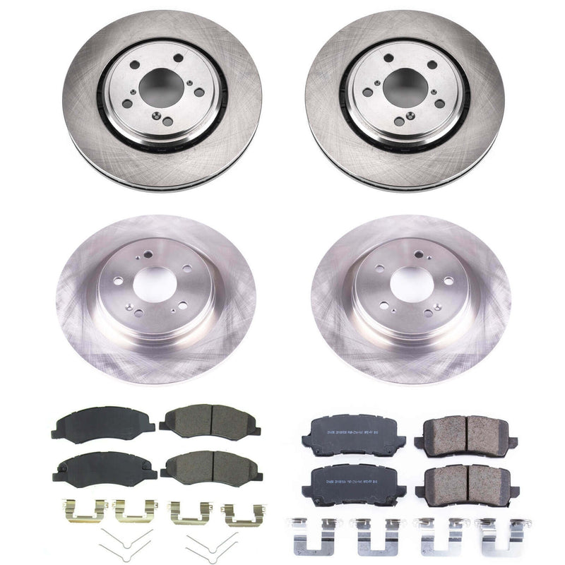 Power Stop KOE7923 Autospecialty 1-Click Daily Driver Front And Rear Pad And Rotor Kit for 2018-2020 Honda Odyssey product image