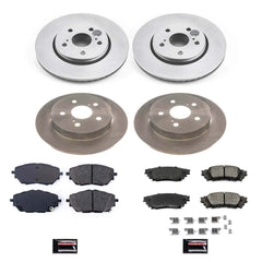 Power Stop KOE7925 Autospecialty 1-Click Daily Driver Front And Rear Pad And Rotor Kit for 2018 Toyota C-Hr product image