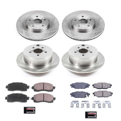 Power Stop KOE7926 Autospecialty 1-Click Daily Driver Front And Rear Pad And Rotor Kit for 2017-2022 Subaru Impreza product image