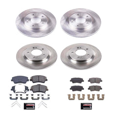 Power Stop KOE7928 Autospecialty 1-Click Daily Driver Front And Rear Pad And Rotor Kit for 2017 Hyundai Ioniq Electric, Electric Limited product image