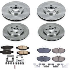 Power Stop KOE7937 Autospecialty 1-Click Daily Driver Front And Rear Brake Kit for 2002-2005 Ford Thunderbird product image