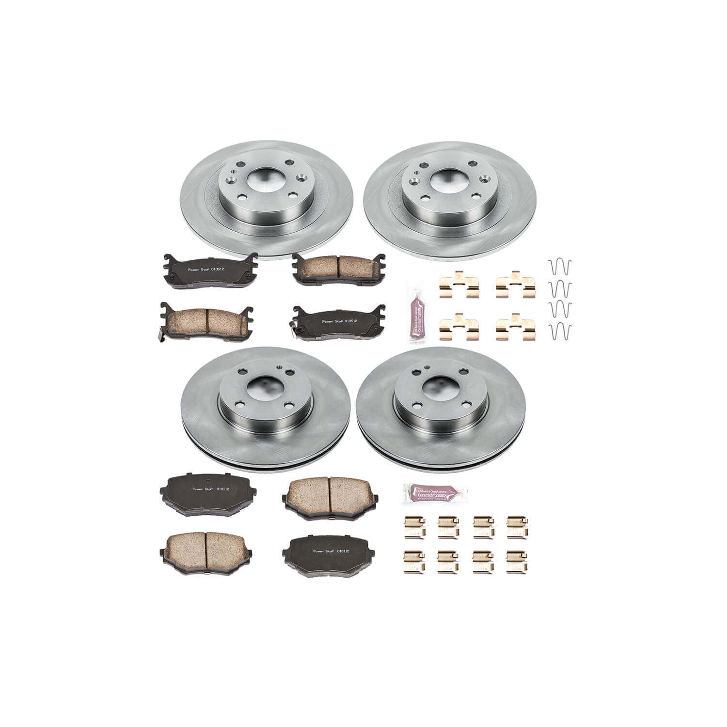 Power Stop KOE794 Autospecialty - 1-Click Daily Driver Brake Kits (Front And Rear) for 1994-2005 Mazda Miata / MX-5 product image