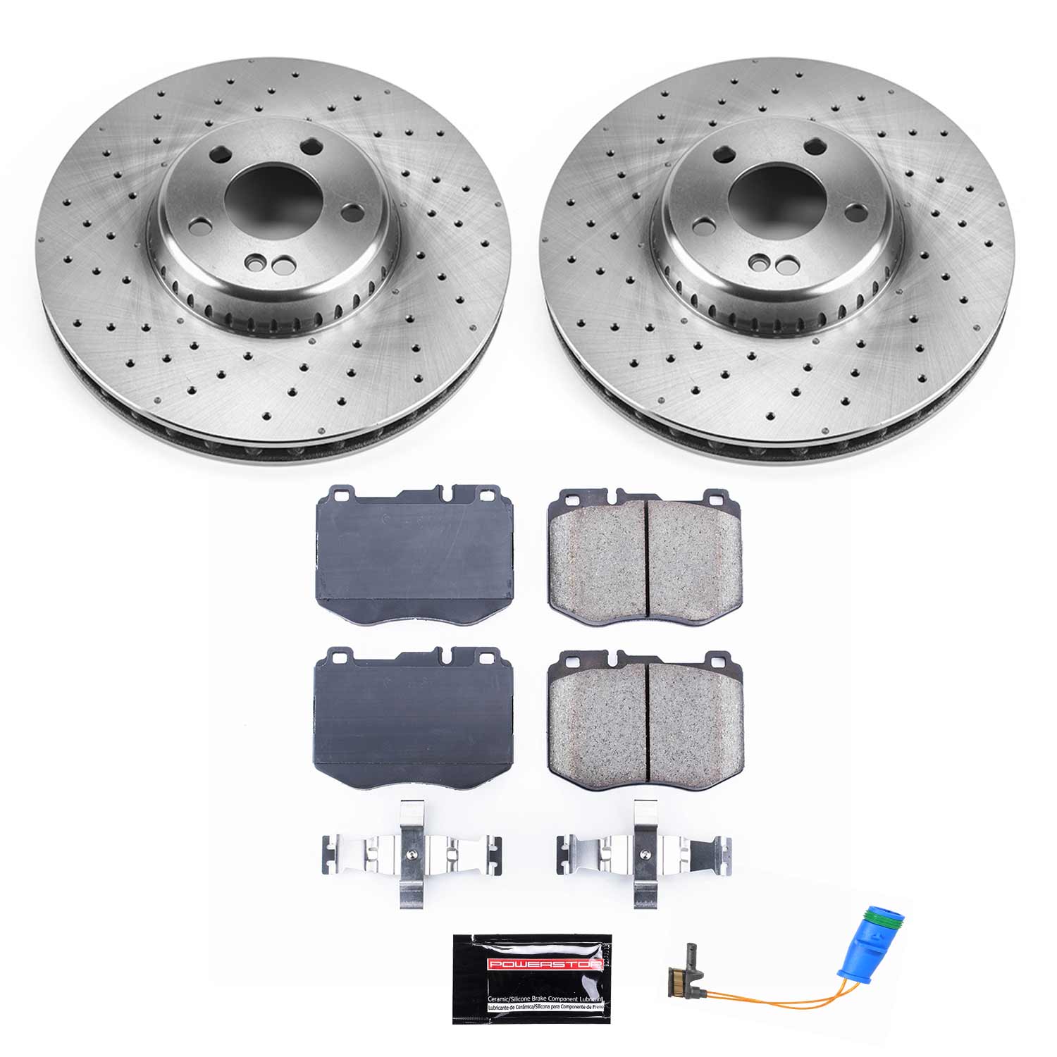 Power Stop KOE7969 Autospecialty 1-Click Daily Driver Front Brake Kit for 2015-2023 Mercedes-Benz C300 product image