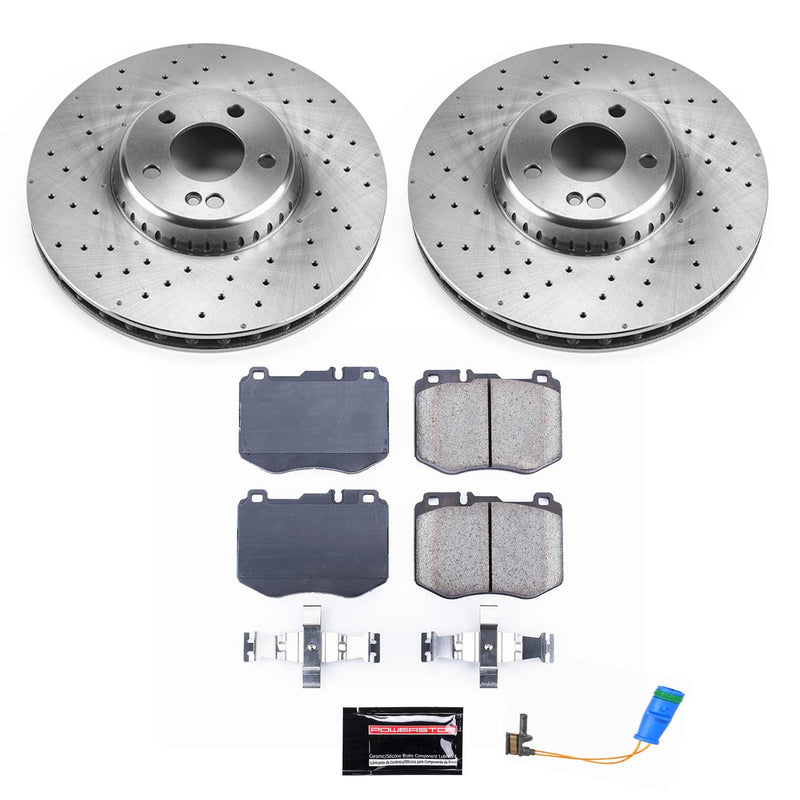 Power Stop KOE7969 Autospecialty 1-Click Daily Driver Front Brake Kit for 2015-2023 Mercedes-Benz C300 product image