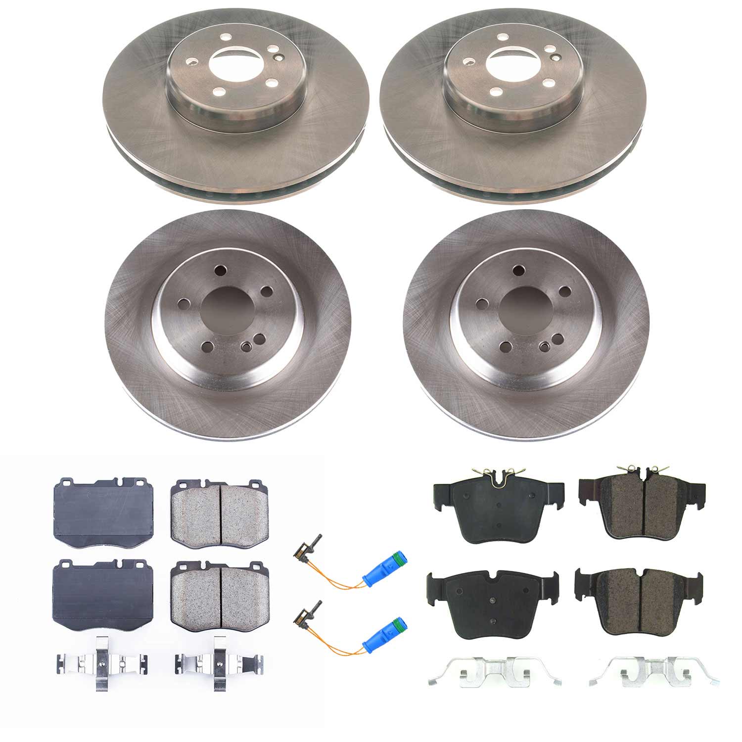Power Stop KOE7970 Front And Rear Autospecialty 1-Click OE Replacement Pad And Rotor Kit for 2016-2018 Mercedes-Benz GLC300 product image