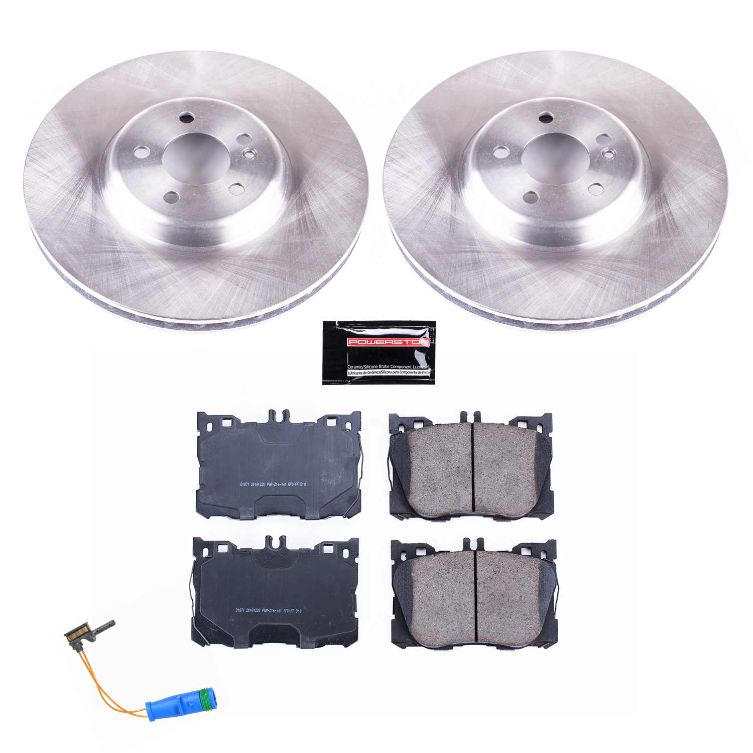 Power Stop KOE7986 Autospecialty 1-Click Daily Driver Front Pad And Rotor Kit for 2017-2023 Mercedes-Benz C43 AMG product image