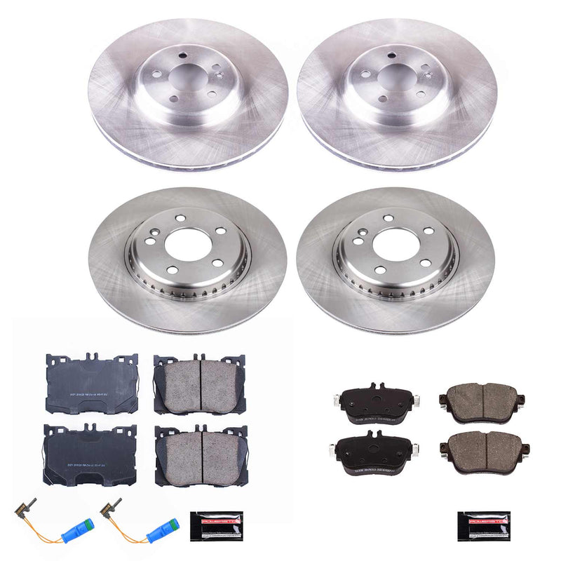 Power Stop KOE7987 Autospecialty 1-Click Daily Driver Front And Rear Pad And Rotor Kit for 2020-2023 Mercedes-Benz E-350 product image