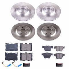 Power Stop KOE7988 Autospecialty 1-Click Daily Driver Front And Rear Pad And Rotor Kit for 2017-2023 Mercedes-Benz C43 AMG product image