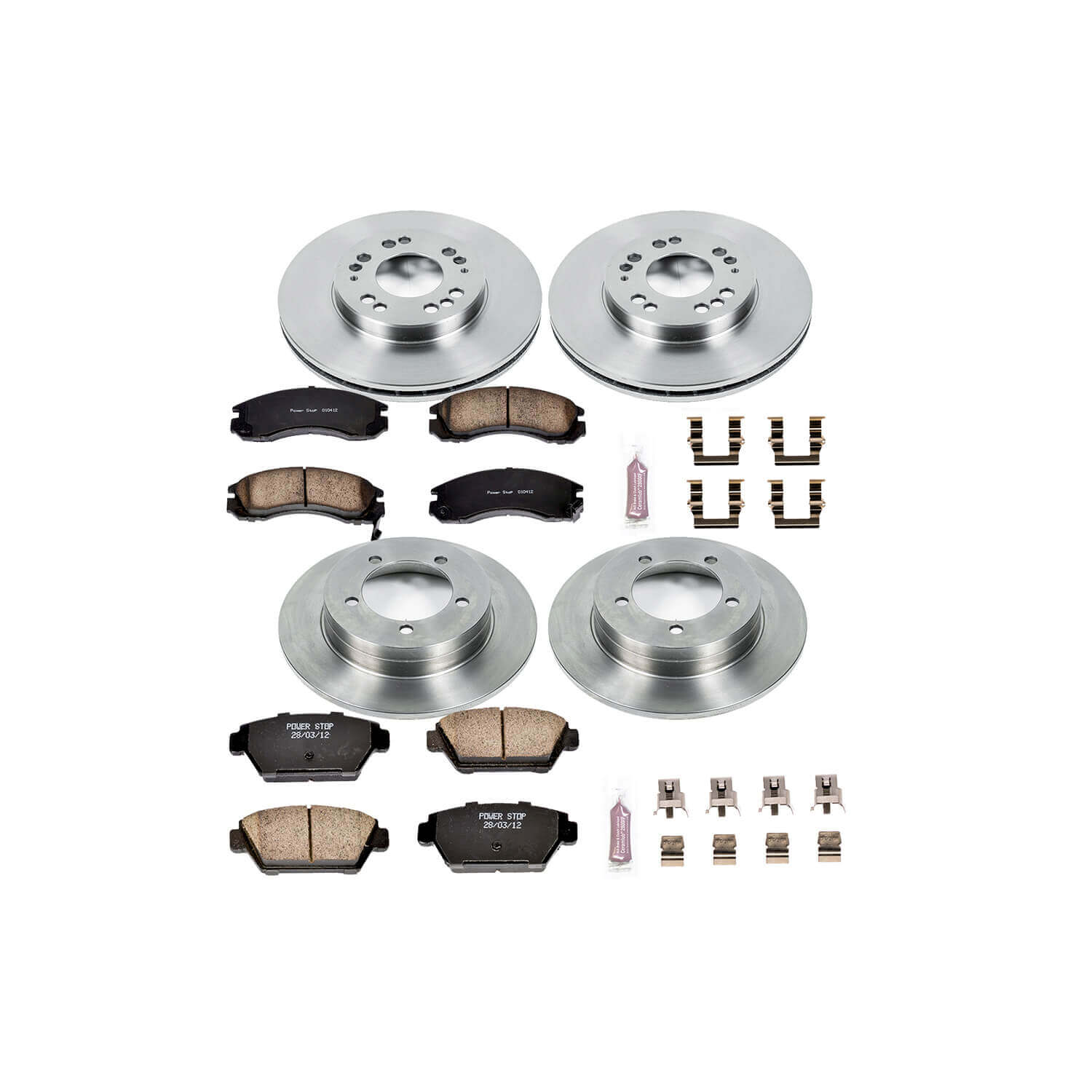 Power Stop KOE799 Autospecialty - 1-Click Daily Driver Brake Kits (Front And Rear) for 1992-1994 Eagle Talon product image