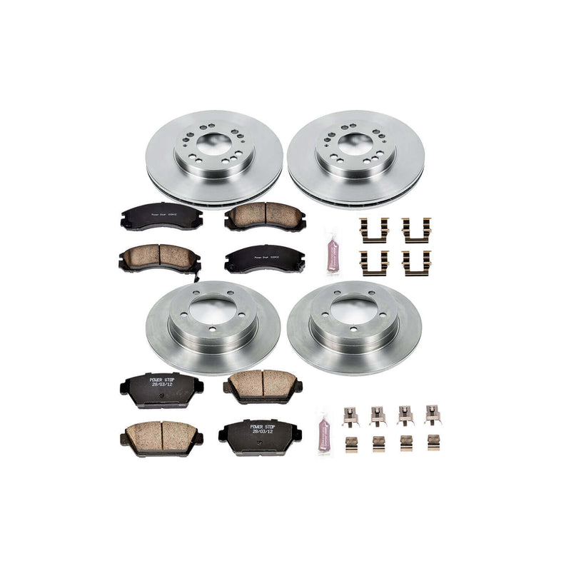 Power Stop KOE799 Autospecialty - 1-Click Daily Driver Brake Kits (Front And Rear) for 1992-1994 Eagle Talon product image