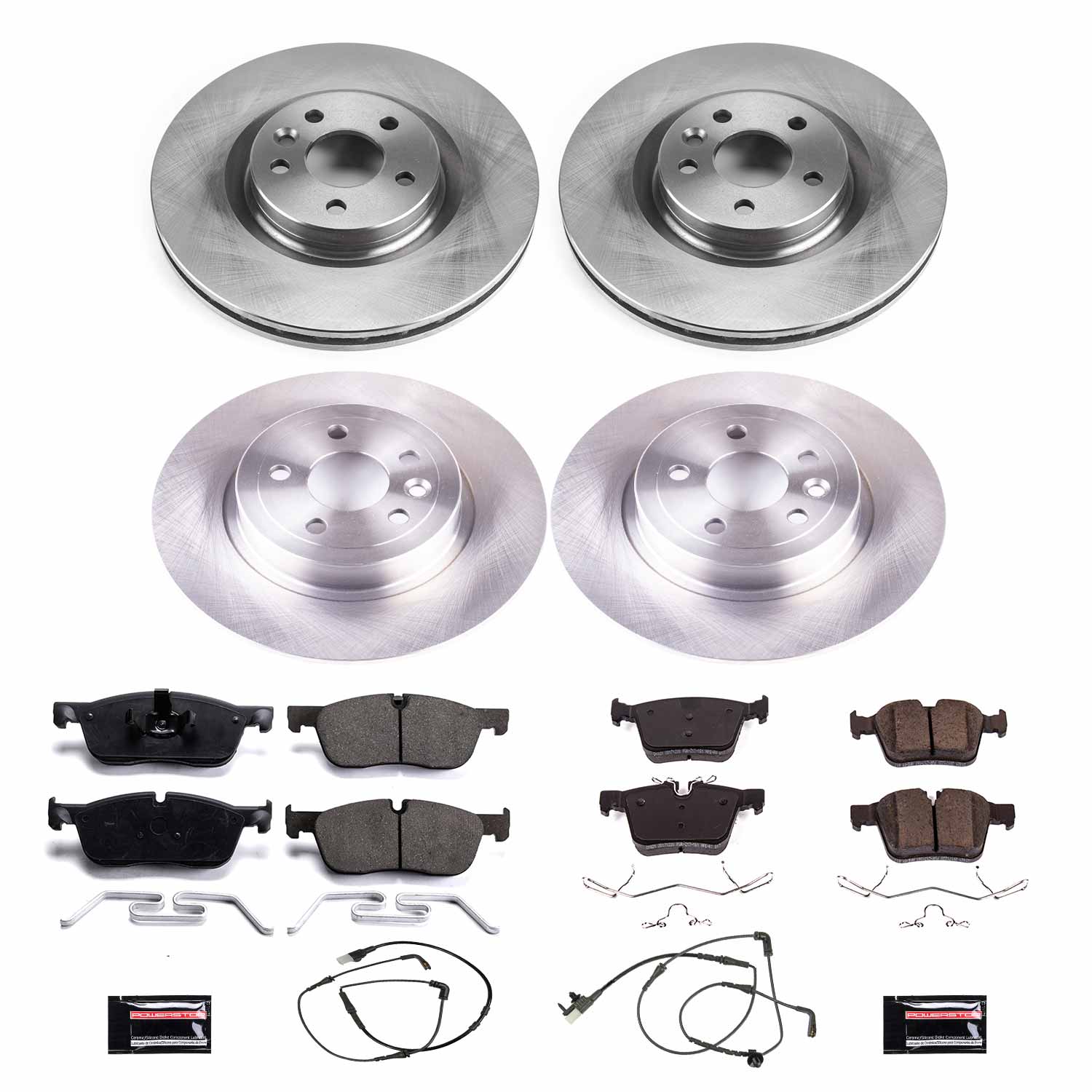 Power Stop KOE7992 Autospecialty 1-Click Daily Driver Front And Rear Brake Kit for 2016-2019 Land Rover Range Rover Evoque product image