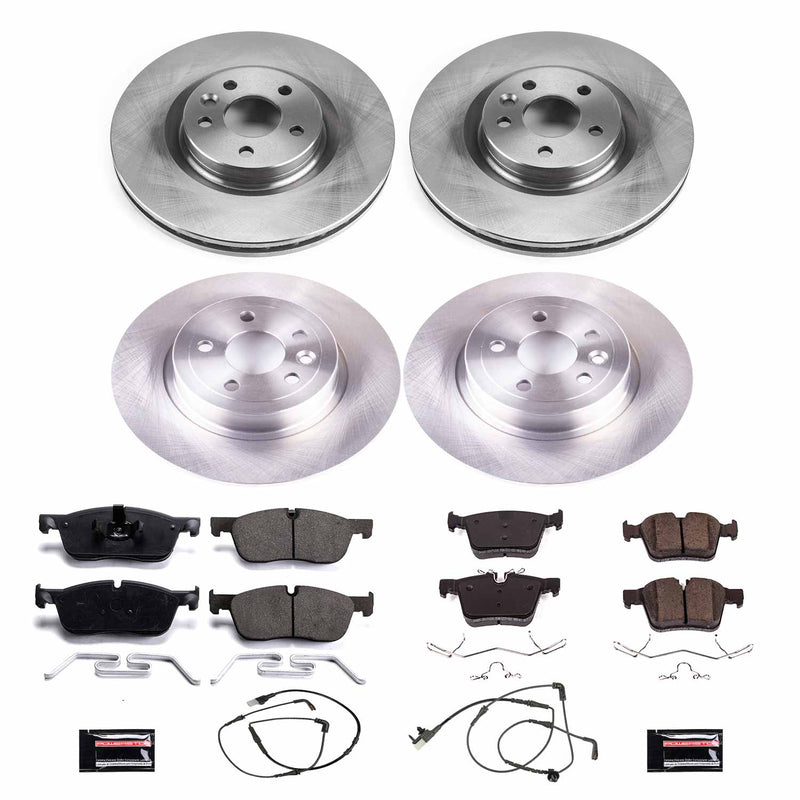 Power Stop KOE7992 Autospecialty 1-Click Daily Driver Front And Rear Brake Kit for 2016-2019 Land Rover Range Rover Evoque product image