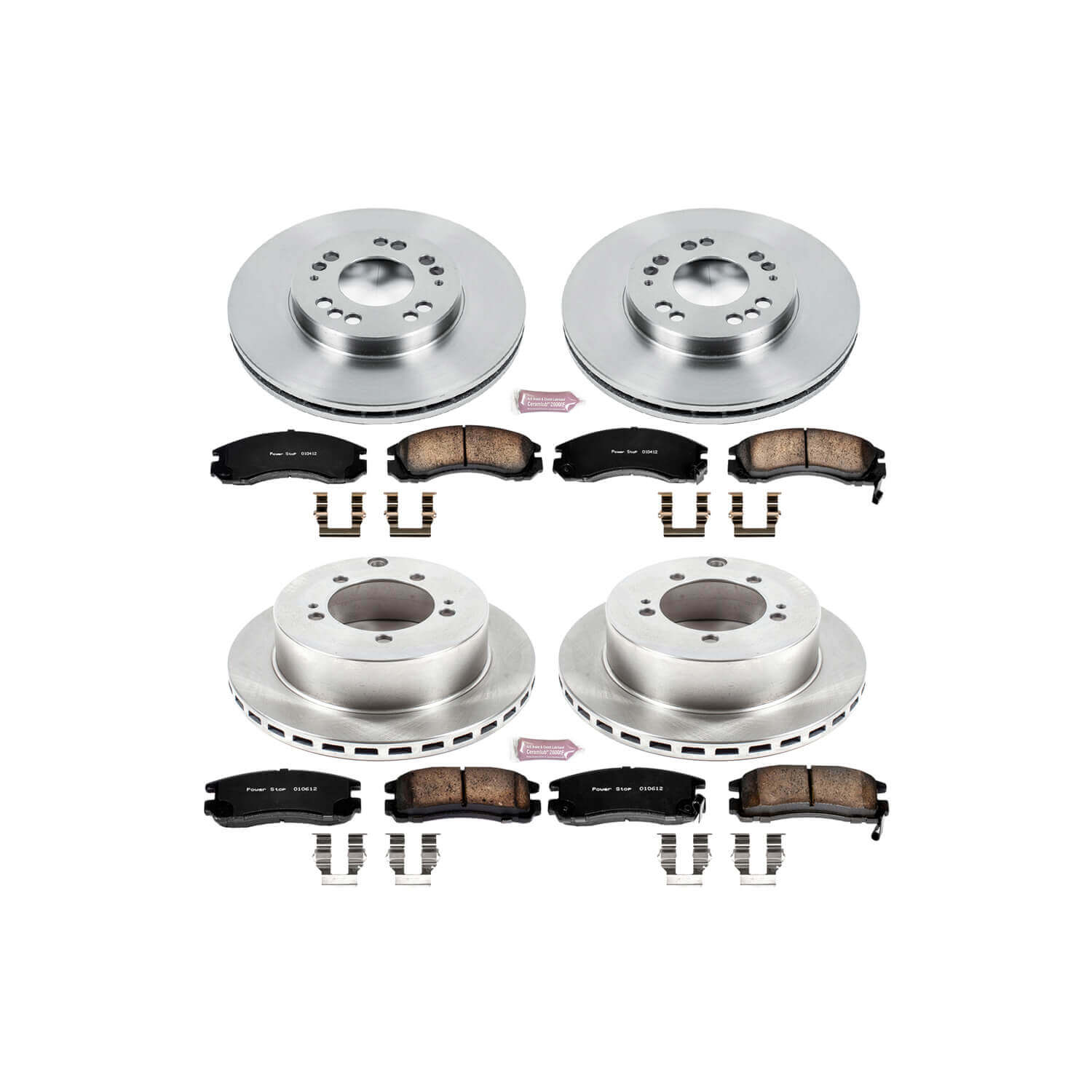 Power Stop KOE800 Autospecialty - 1-Click Daily Driver Brake Kits (Front And Rear) for 1991-1999 Dodge Stealth product image