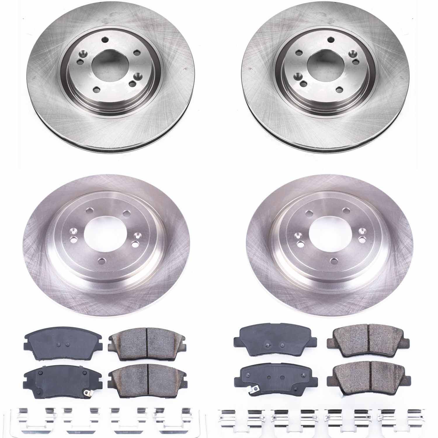 Power Stop KOE8003 Autospecialty 1-Click Daily Driver Front And Rear Pad And Rotor Kit for 2017-2022 Kia Sportage product image